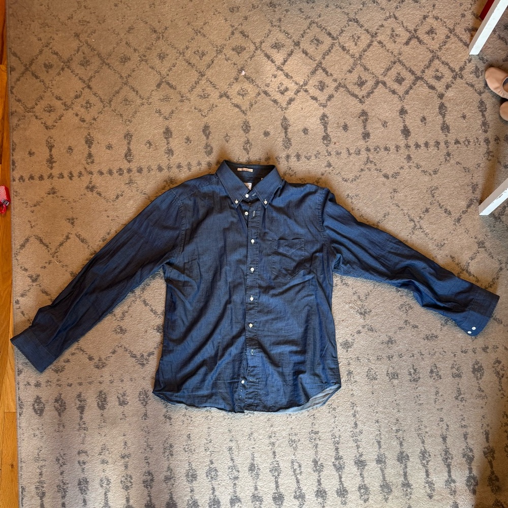 Gant Indigo Chambray Casual Button-Down Shirt
